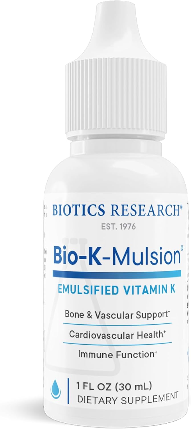 Bio K Mulsion Liquid Vitamin K Drops - 500 mcg Vitamin K1 (Phytonadione) - 30 ml - görsel 1