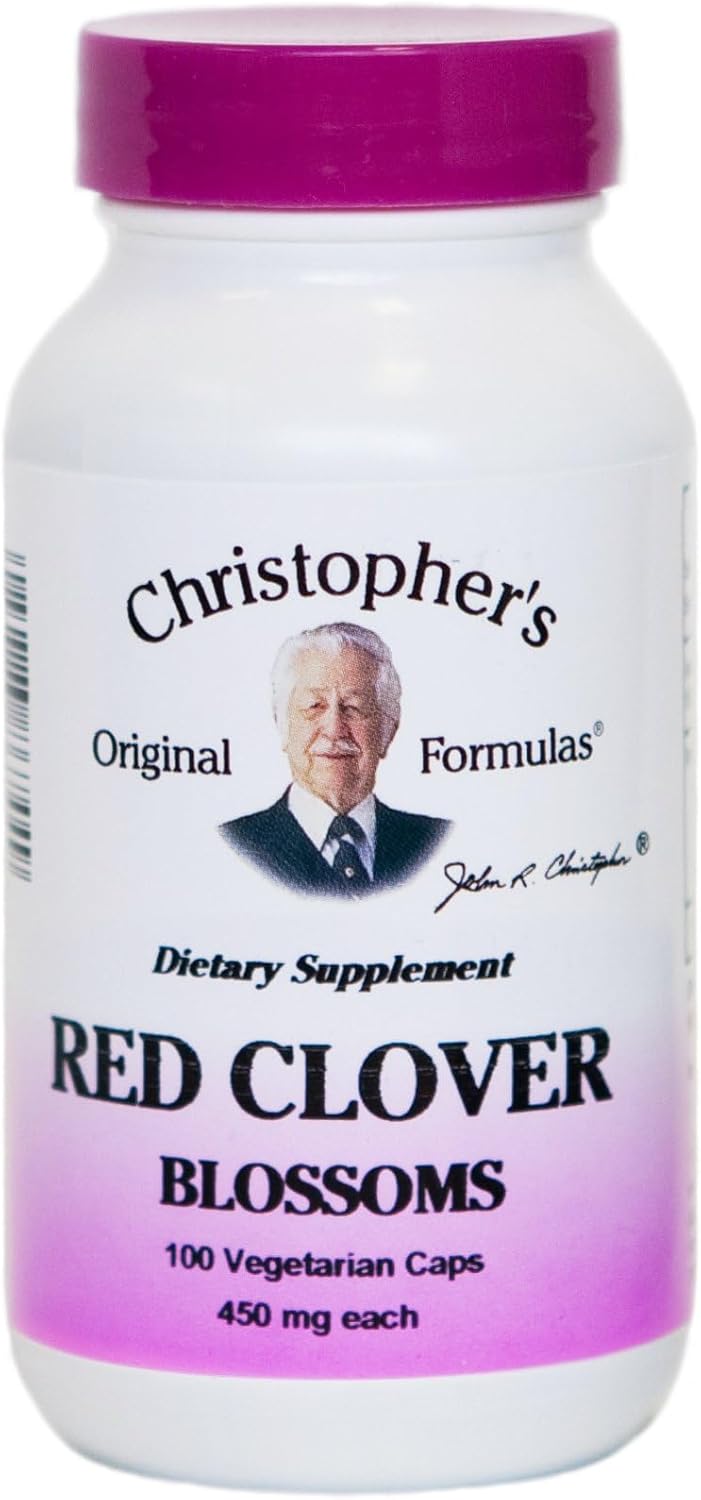 Red Clover Blossoms - 100 Vegicaps by Christopher's Original Formulae - görsel 1