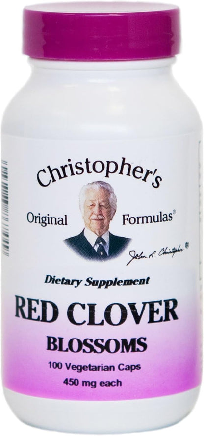 Red Clover Blossoms - 100 Vegicaps by Christopher's Original Formulae
