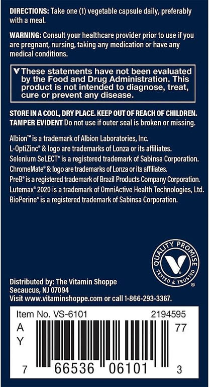 Vthrive Bioactive Multivitamin for Men – Daily Multivitamin with Vitamins, Minerals & Antioxidants for Energy and Immune Support, Gluten-free, 30 Capsules