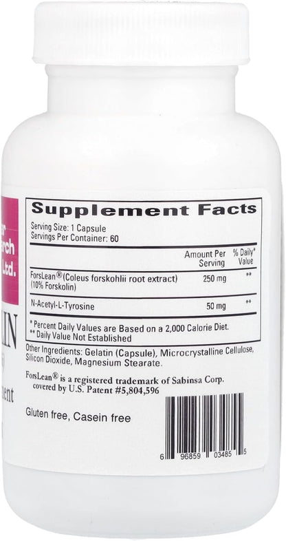Cardiovascular Research Forskolin, White, 60 Capsules