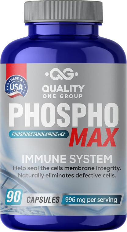 Phosphomax Fosfoetanolamina - Phosphoethanolamine Formula with Vitamin D3 & K2