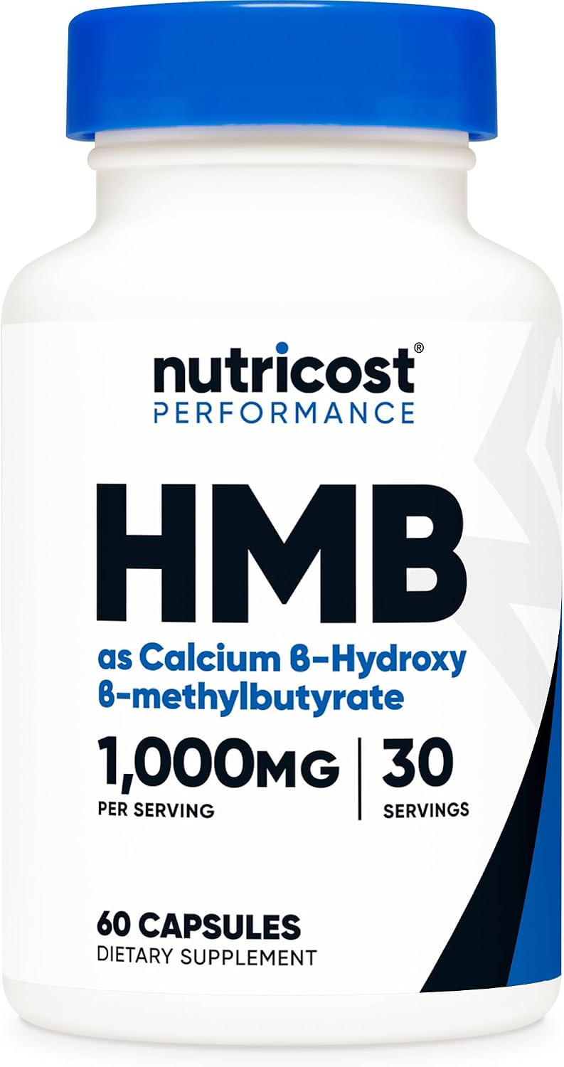 Nutricost HMB (Beta-Hydroxy Beta-Methylbutyrate) 1000mg – 240 Capsules - görsel 8