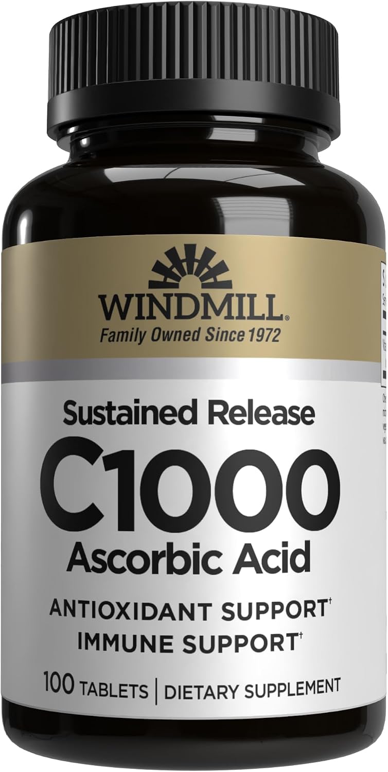 Windmill Vitamin C-1000 Sustained Release Tablets - 100 Count - görsel 1
