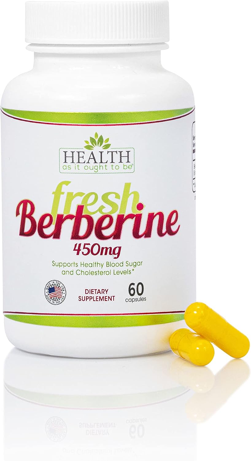 Health As It Ought To Be Fresh Berberine Food Supplement – 450mg, 120 Capsules - görsel 7