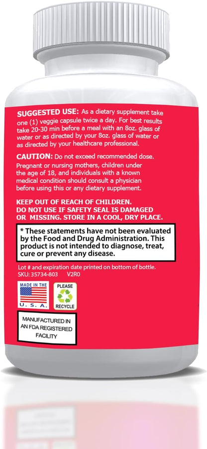 Sugar Shield - Advanced Sugar Support Food Supplement with Biotin, Chromium & Herbs - 60 Vegan Capsules