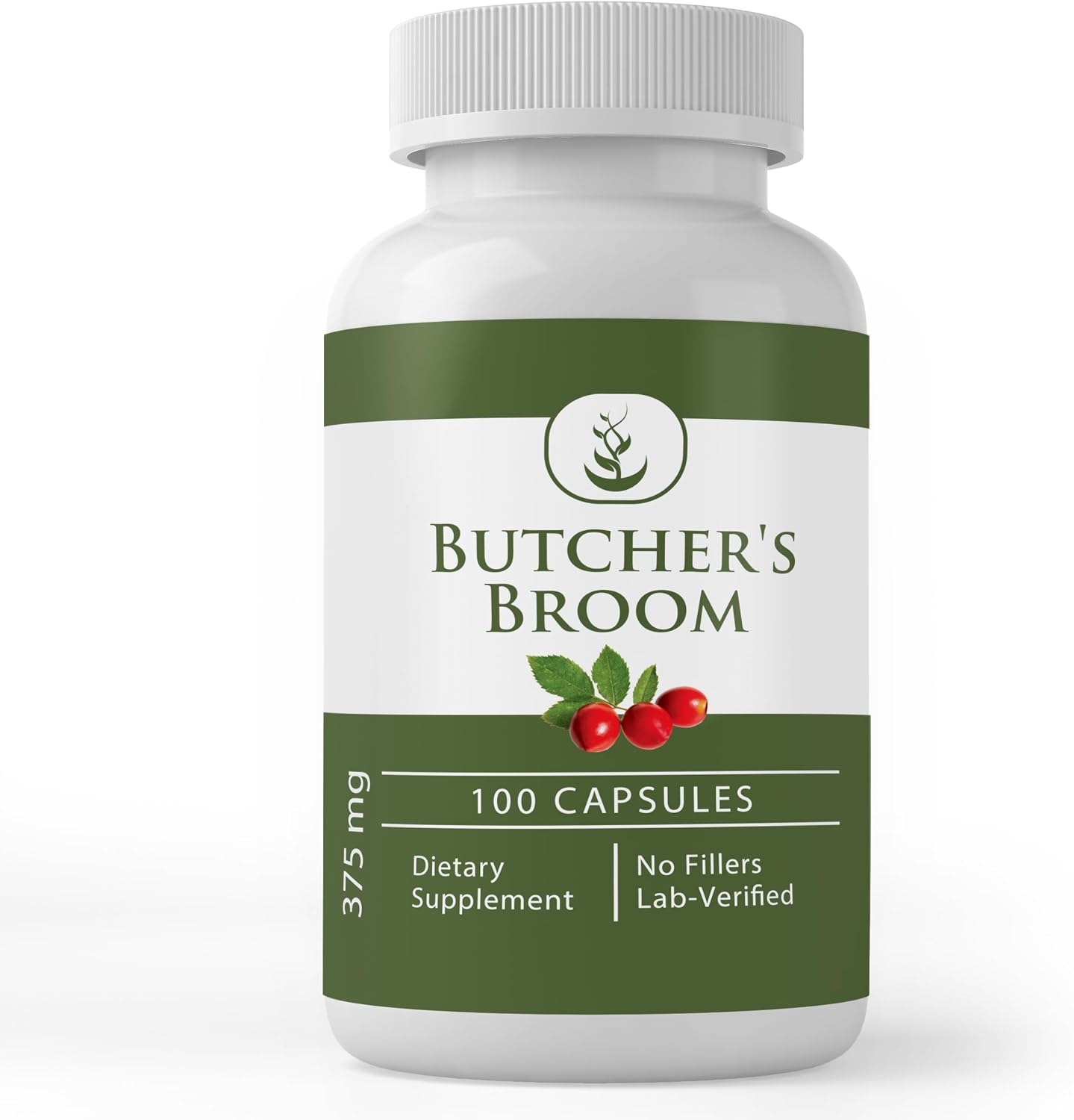 Pure Original Ingredients Butcher's Broom (100 Capsules) – Always Pure, No Additives or Fillers, Laboratory Verified - görsel 1