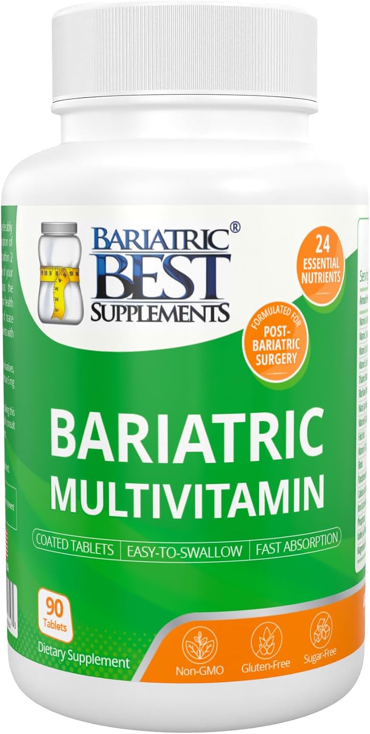 Bariatric Multivitamin with Iron for Post-Gastric Bypass and Sleeve Surgery – 90 Tablets with 24 Essential Nutrients, Formulated by Bariatric Surgeons - görsel 1