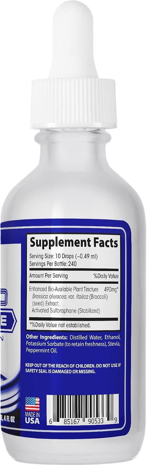 ABCOCID Activated and Stabilised Sulforaphane - 490 mg Liquid Supplement - 120 ml (240 Servings) - görsel 3