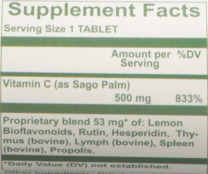 Nutri-West Sago-C-500 90 Tablets