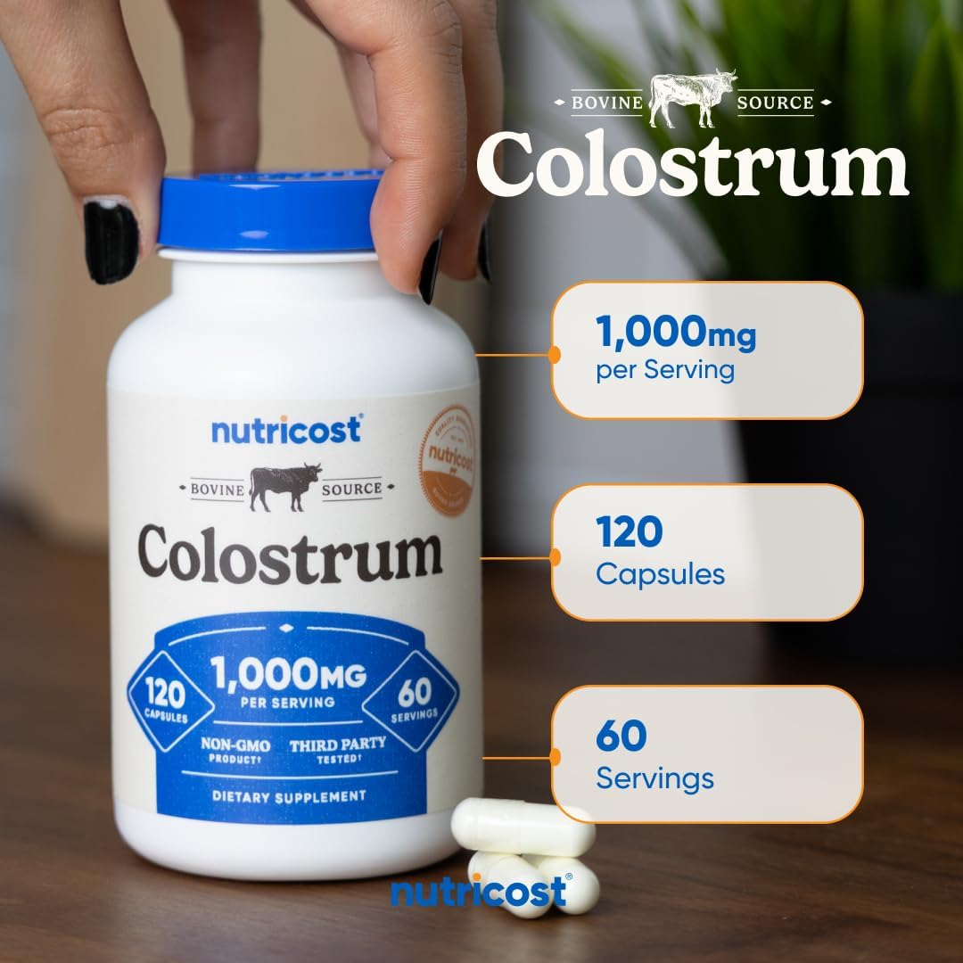 Nutricost Colostrum 1000mg, 120 Capsules - görsel 6