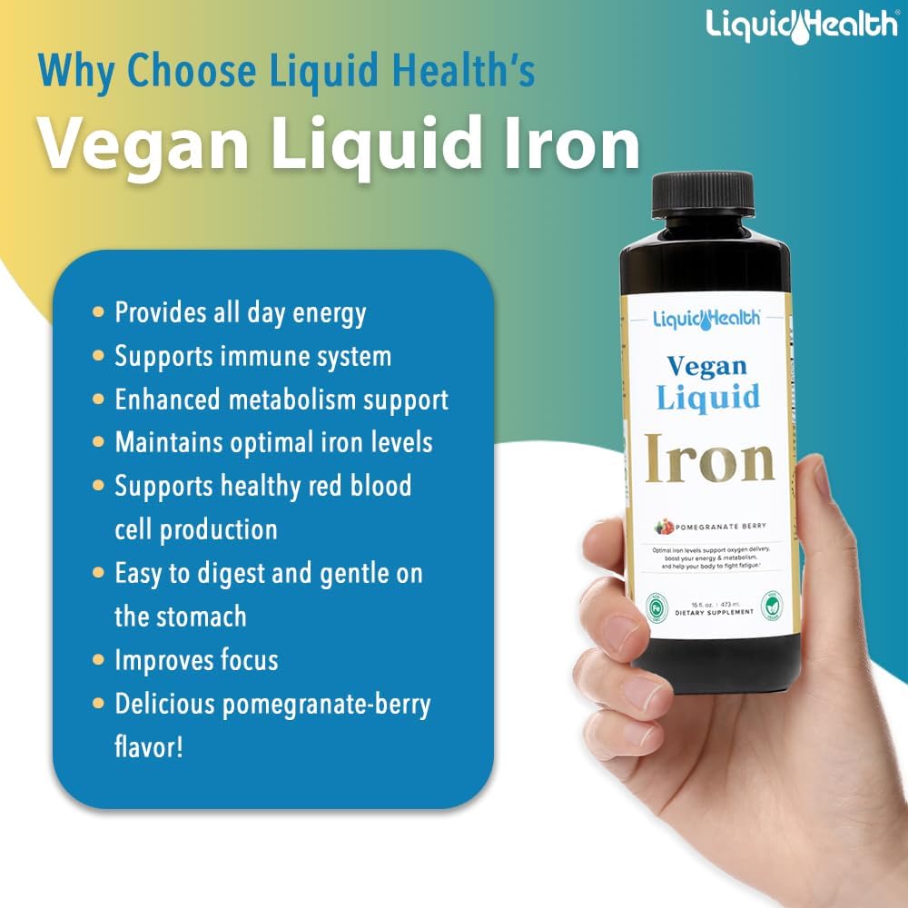 LIQUIDHEALTH Prenatal Baby Booster Pregnancy Vitamin Bundle – Vegan Prenatal/Postnatal Multivitamin with SunActive & Ferrochel Iron, Folate, Whole Foods – Manufactured in the USA (Bundle) - görsel 4