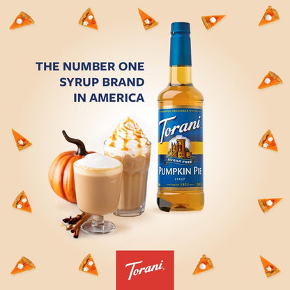 Torani Pumpkin Sugar Free Pumpkin Pie Syrup for Coffee 750ml