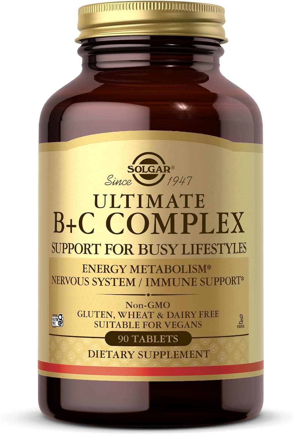 Ultimate B+C Complex Stress Formula 90 Tablets by Solgar - görsel 1
