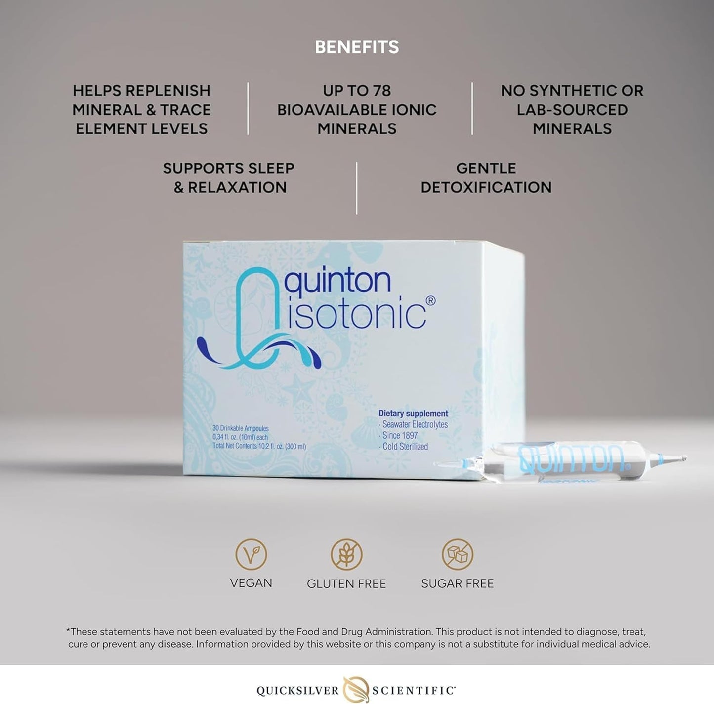 Quicksilver Scientific Original Quinton Isotonic Solution – 30 Single Serve Vials - görsel 4