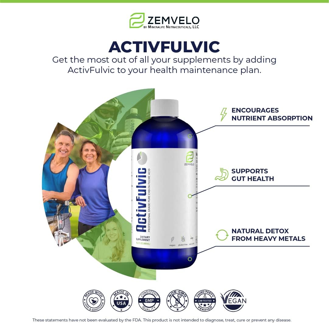 ActivFulvic - Fulvic Acid Liquid Supplement, 32-Day Supply - görsel 3