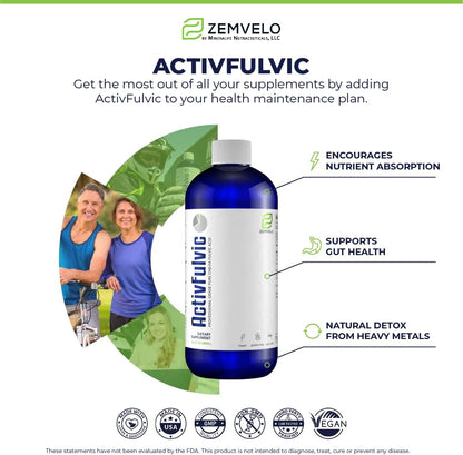 ActivFulvic - Fulvic Acid Liquid Supplement, 32-Day Supply