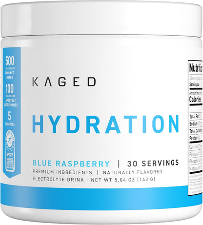 Kaged Hydra-Charge Electrolyte Hydration Powder – Apple and Limeade, 60 Servings