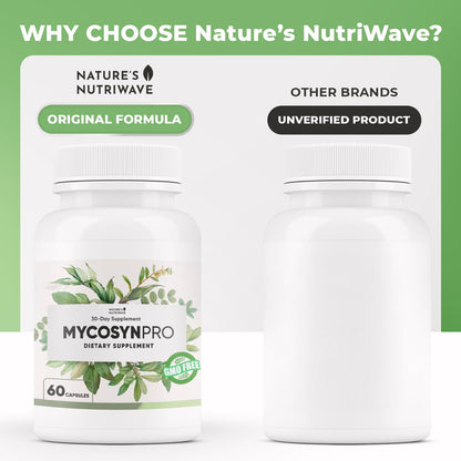 Mycosyn Pro - Natural Supplement with Vitamin C, Folate & Biotin | Non-GMO, Stimulant-Free | Made in the USA, GMP-Certified | 60 Capsules