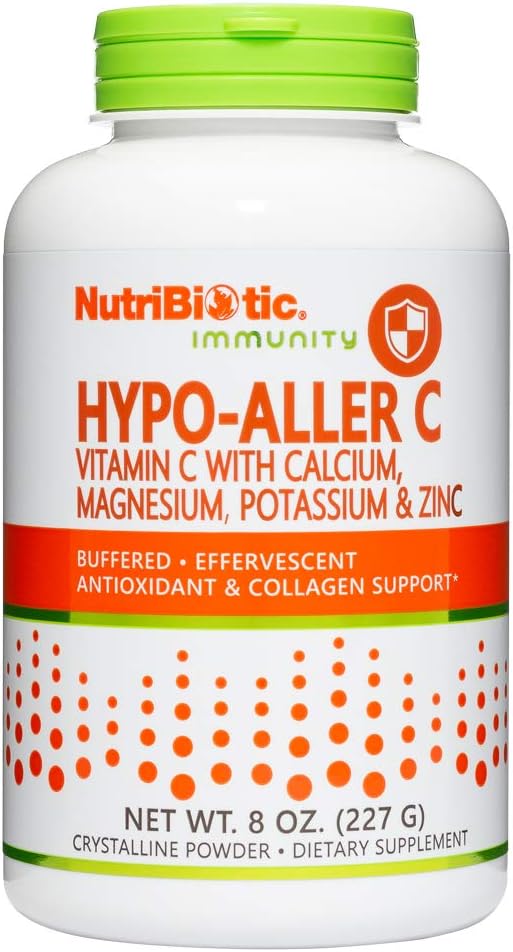 NutriBiotic Hypo-Aller C Powder - Buffered Vitamin C with Minerals, 8 oz - görsel 1