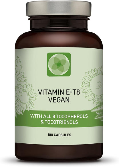 Procapsin Unique Vegan Formula with All 8 Tocopherols and Tocotrienols Vitamin E – Contains no PAHs, Heavy Metals, Contaminants or Preservatives – Certified Sustainable – Hair, Scars and Skin (180)