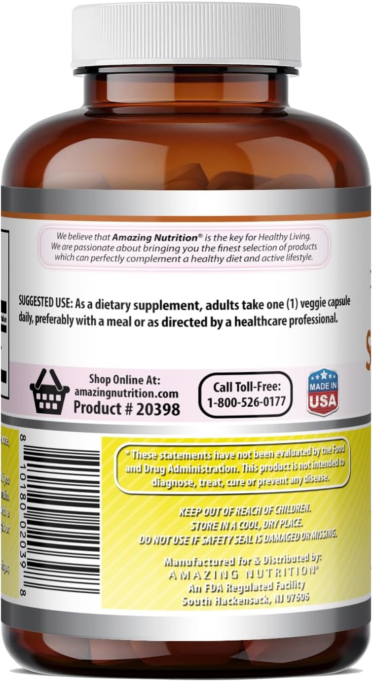 Amazing Formulae Serrapeptase Supplement – 40,000 IU, 270 Vegetarian Capsules - görsel 4