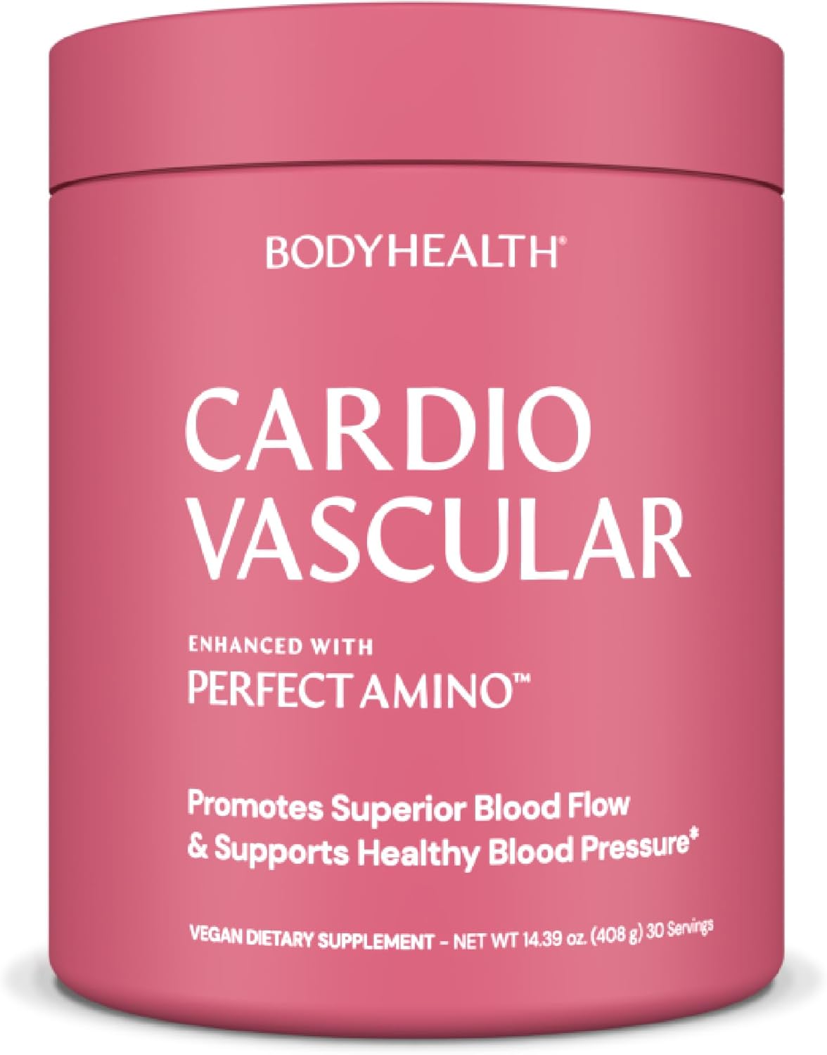 BodyHealth Cardio Vascular with PerfectAmino - Heart Health Supplement with CoQ10, Nicotinamide Riboside, Resveratrol, and D-Ribose - Chocolate Flavour, 30 Servings - görsel 1