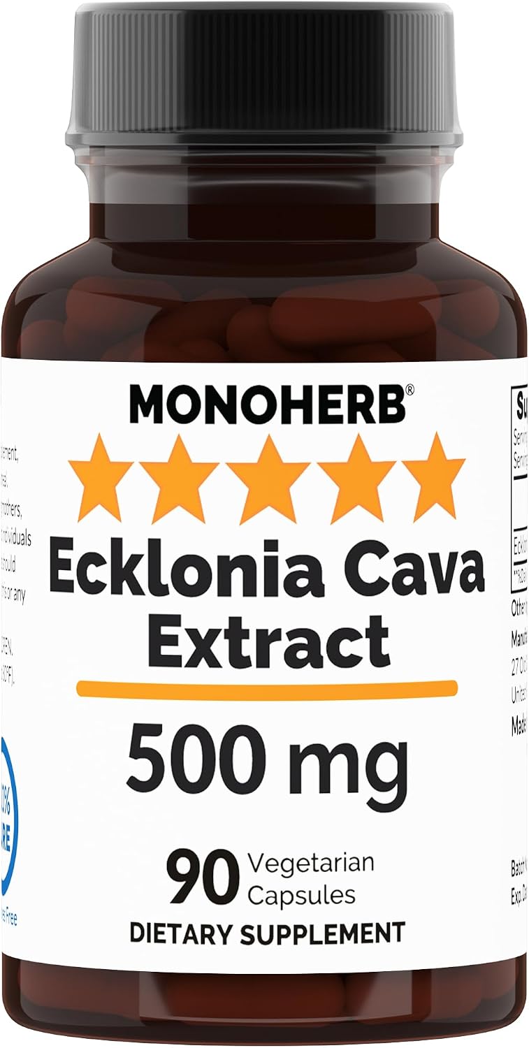 MONOHERB Ecklonia Cava Extract 500 mg per Capsule - 90 Vegetarian Capsules - görsel 1