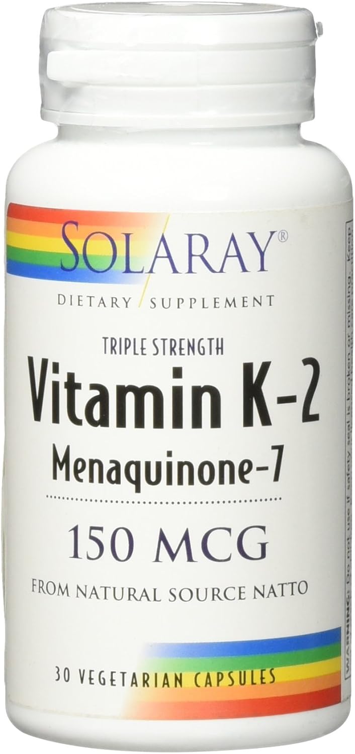 Solaray Triple Strength Vitamin K-2 as MK-7 150 mcg - 30 Vegan Capsules - görsel 4