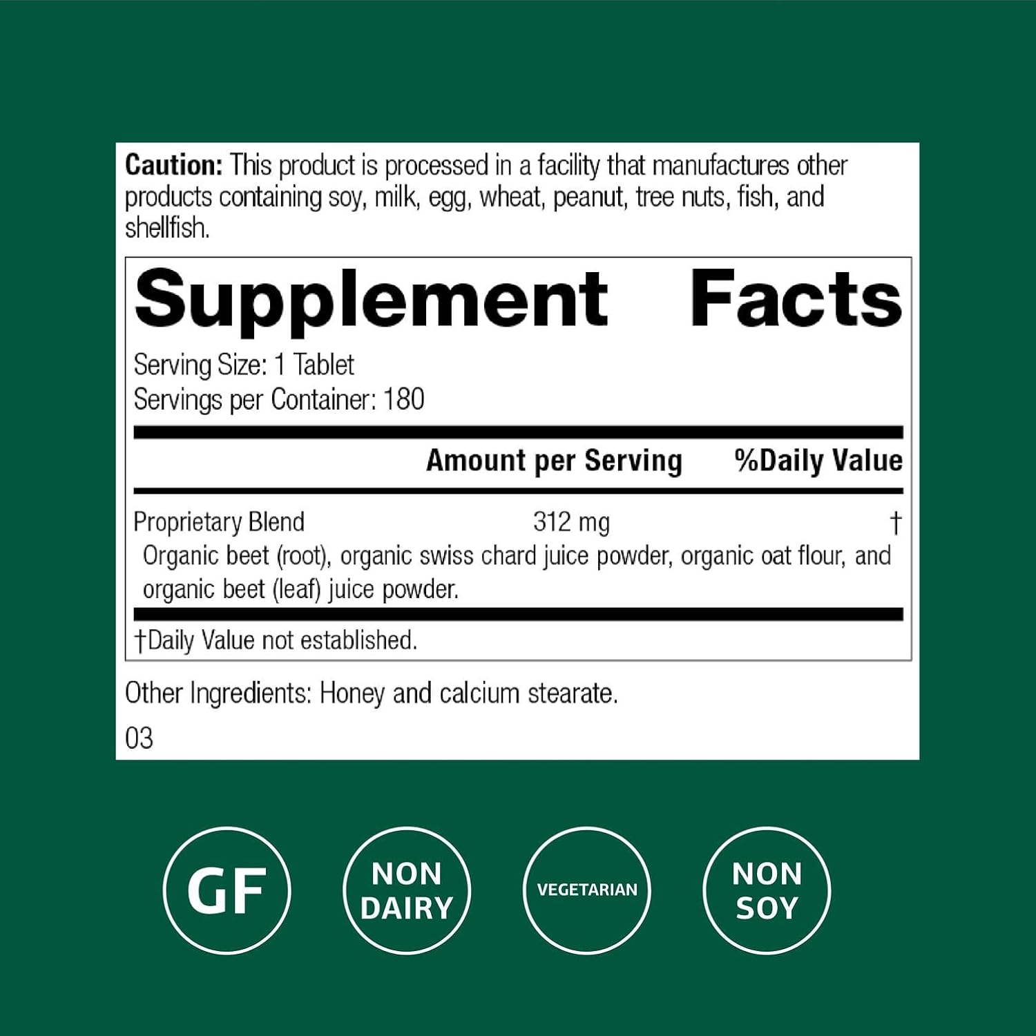Standard Process Betafood Digestive & Intestinal Health Food Supplement - Vegan, Gluten-Free, Non-Dairy & Non-Soya - Liver & Digestive Support - 180 Tablets - görsel 2