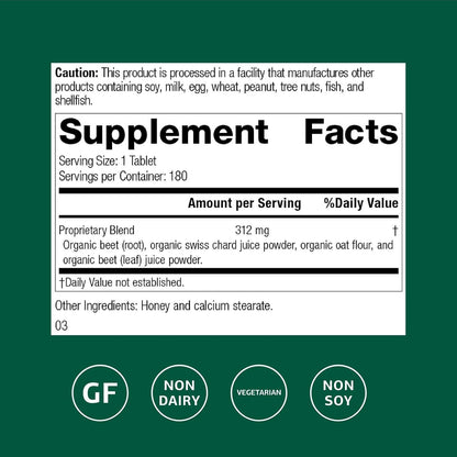 Standard Process Betafood Digestive & Intestinal Health Food Supplement - Vegan, Gluten-Free, Non-Dairy & Non-Soya - Liver & Digestive Support - 180 Tablets