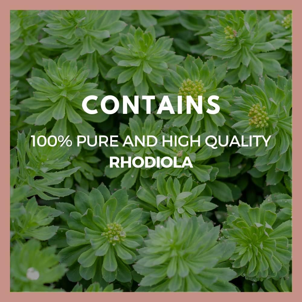 Rhodiola Rosea 1000mg, 60 Vegan Capsules - Herbal Supplement by Remedy’s Nutrition - görsel 4