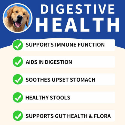 Baaww Probiotics for Dogs - Digestive Health & Immune Support Soft Chews (6 Billion CFUs, 90 Count)