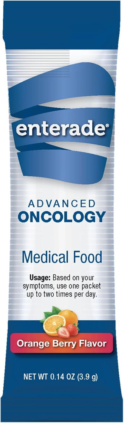 enterade Advanced Oncology Powder Packets, Orange & Berry (3 Boxes, 30 Packets)