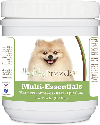 Healthy Breeds Pomeranian Multi-Essentials Powder for Dogs – An Ideal Supplement of Vitamins, Minerals & Antioxidants for Your Dog – 8 oz
