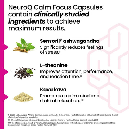 LifeSeasons NeuroQ Calm Focus Capsules