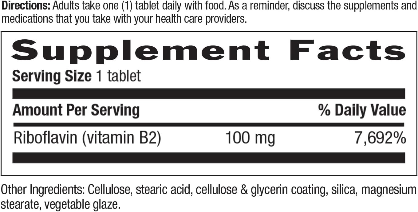 Country Life Vitamin B2 100 mg Riboflavin Supplement - görsel 5