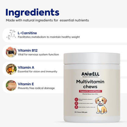 Aniwell Dog Multivitamin Chews 10-in-1 (Pack of 2)