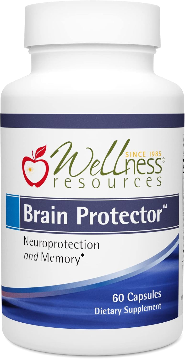 Wellness Resources Brain Protector - Longevity Supplement with Novusetin Fisetin, Longvida Curcumin, AuroraBlue Wild Blueberry & Na-RALA (60 Vegetarian Capsules) - görsel 1