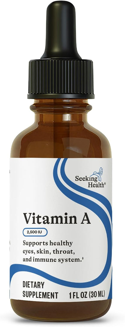 Seeking Health Vitamin A Drops - Liquid Retinyl Palmitate, 1500mcg (600 Servings)