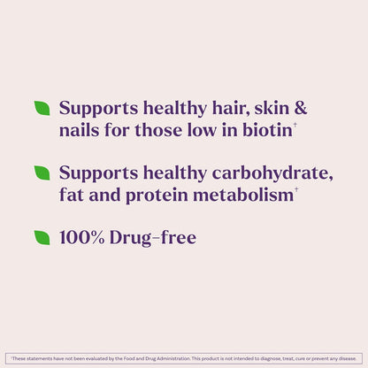 Natrol Beauty Biotin 10,000mcg Vitamins for Beauty, 100 Tablets
