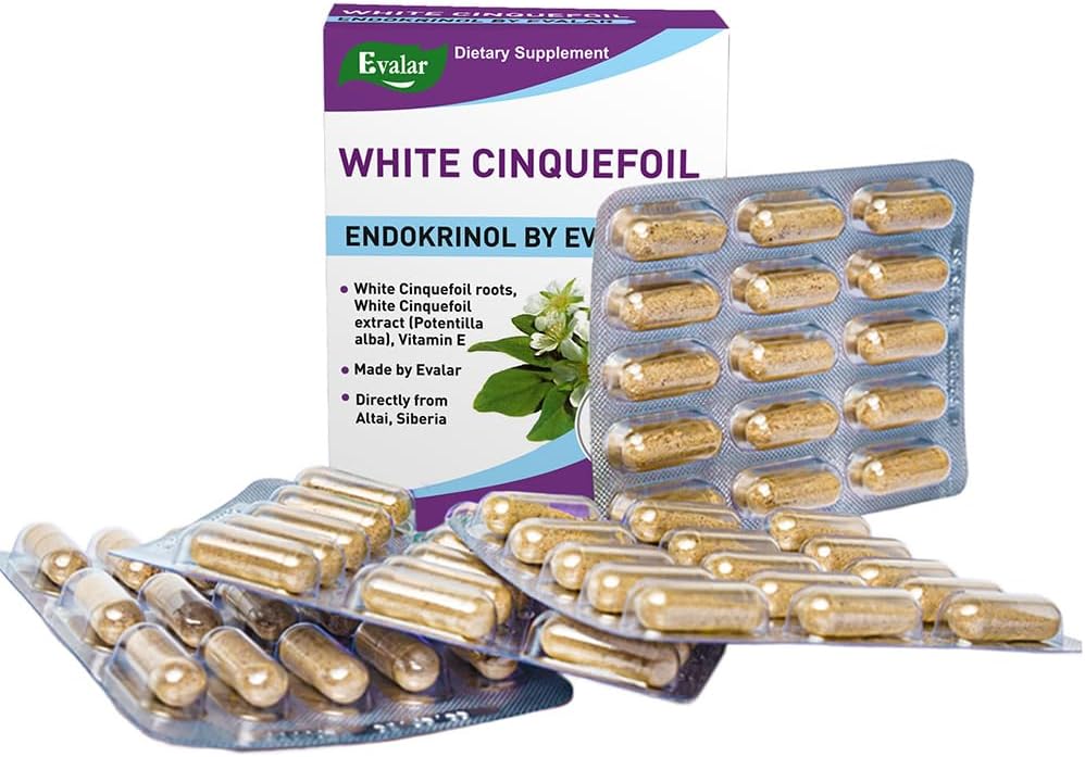 Evalar White Cinquefoil Potentilla Endokrinol 60 Capsules - görsel 3