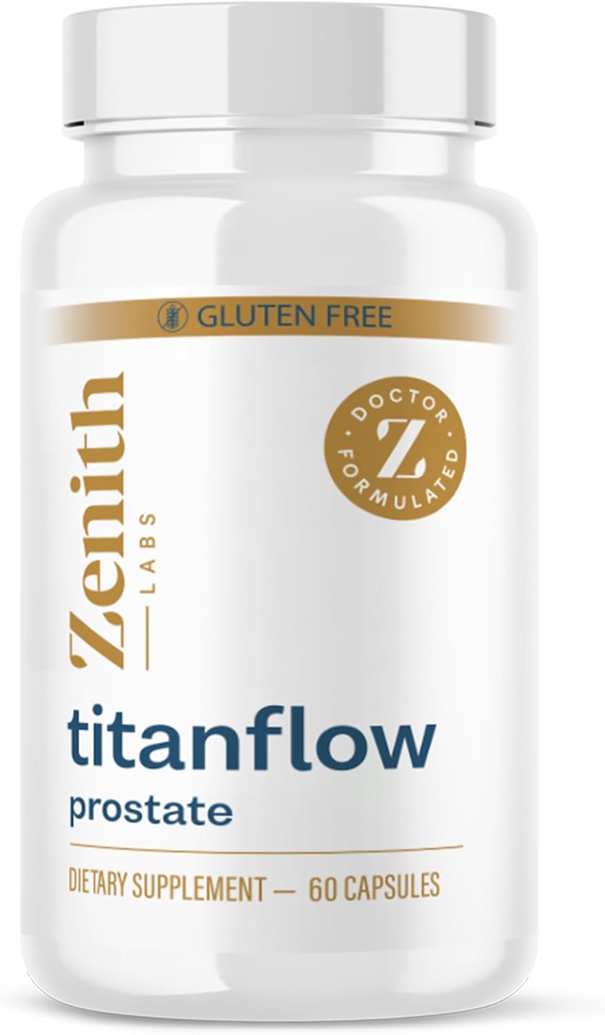 TitanFlow Prostate Supplement for Men with Pumpkin Seed Oil - Urinary & Prostate Health Support - görsel 1