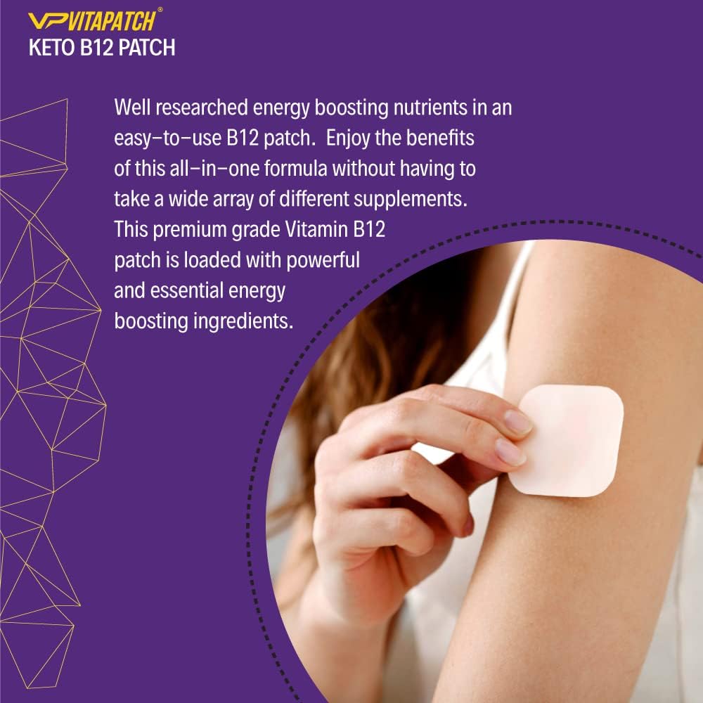 VitaPatch Keto Patch with B12 Methylcobalamin and Guarana - 30 Day Supply - görsel 5