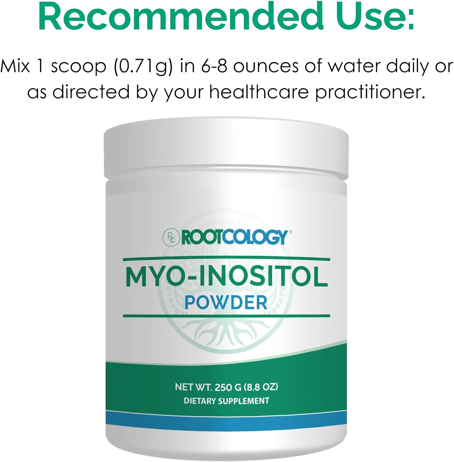 Rootcology Myo-Inositol Powder – Mood, Brain Health and Liver Support (250 g) - görsel 6