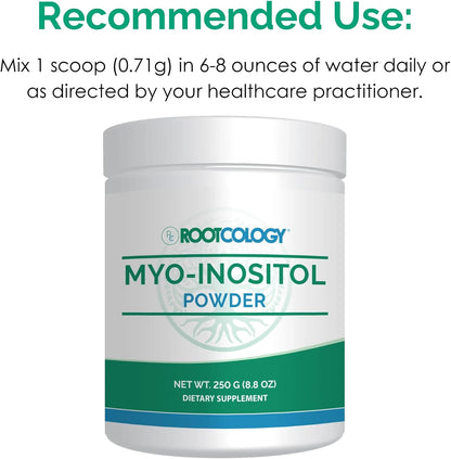 Rootcology Myo-Inositol Powder – Mood, Brain Health and Liver Support (250 g)