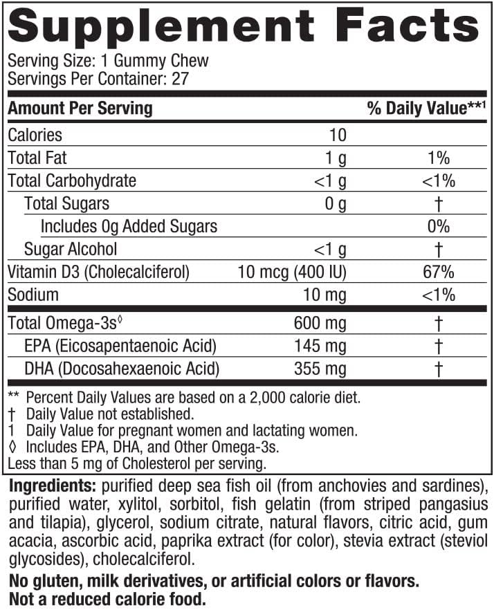 Nordic Naturals Zero Sugar DHA Prenatal Vitamin Gummies - Strawberry Orange - 27 Gummies - görsel 2