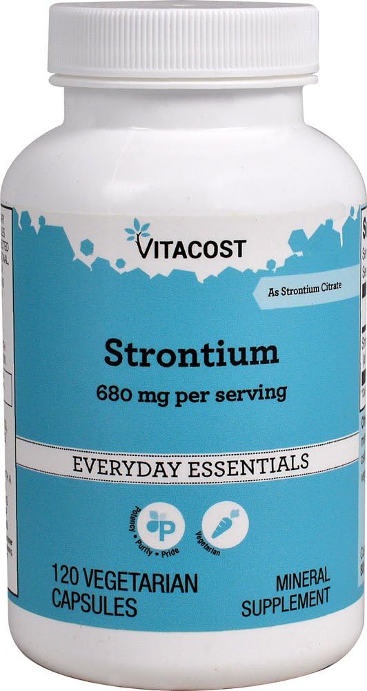 NSI Strontium - 680 mg per Serving - 120 Vegetarian Capsules - görsel 1