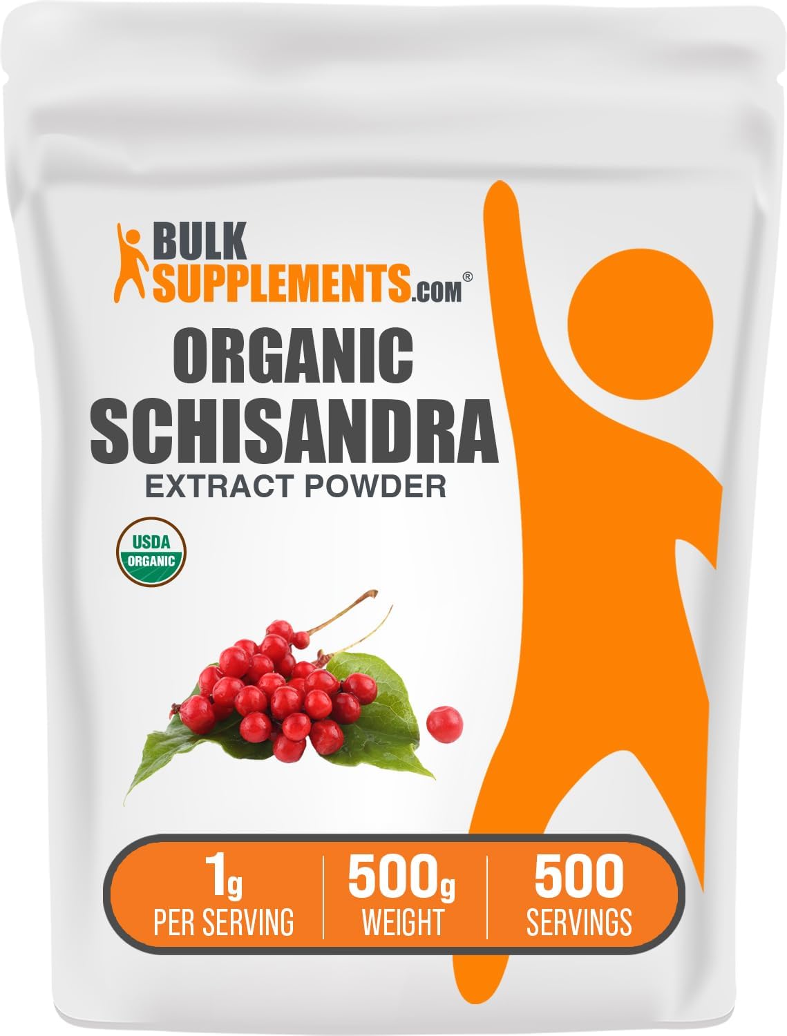 BulkSupplements.com Organic Schisandra Extract Powder - Herbal Supplement, Gluten-free, 1g per Serving, 100g - görsel 8