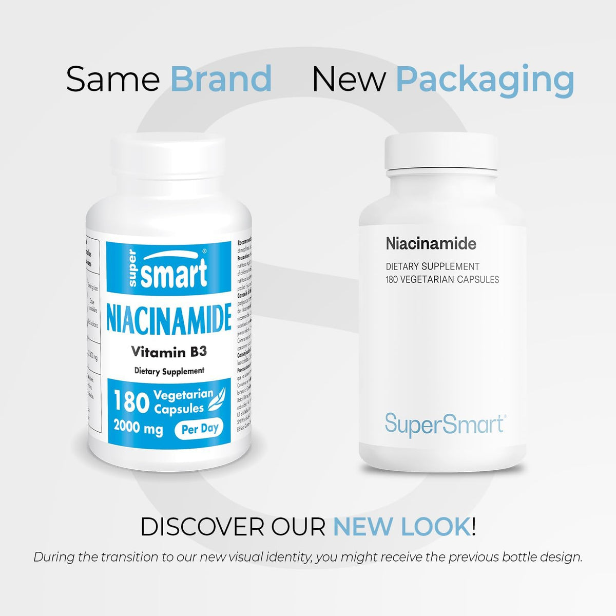 Supersmart - Niacinamide Supplement 2000mg per Day (Nicotinamide) - Flush Free Vitamin B3 Niacin | Non-GMO & Gluten-free - 180 Vegetarian Capsules - görsel 2